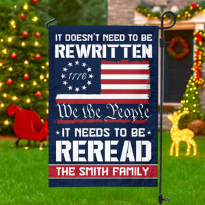 Alternative view of Custom Name 250 Years of American Flag We The People Patriotic Garden Flag Gift for Family HO82 894794