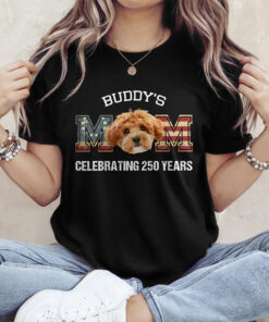 Custom Photo Dog Cat Dad Mom Celebrating 250 Years Dark Shirt