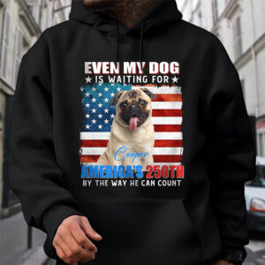 Alternative view of Custom Photo Even My Dogs Cats Are Waiting For Americaâ€™s 250th Dark Shirt HO82 900332