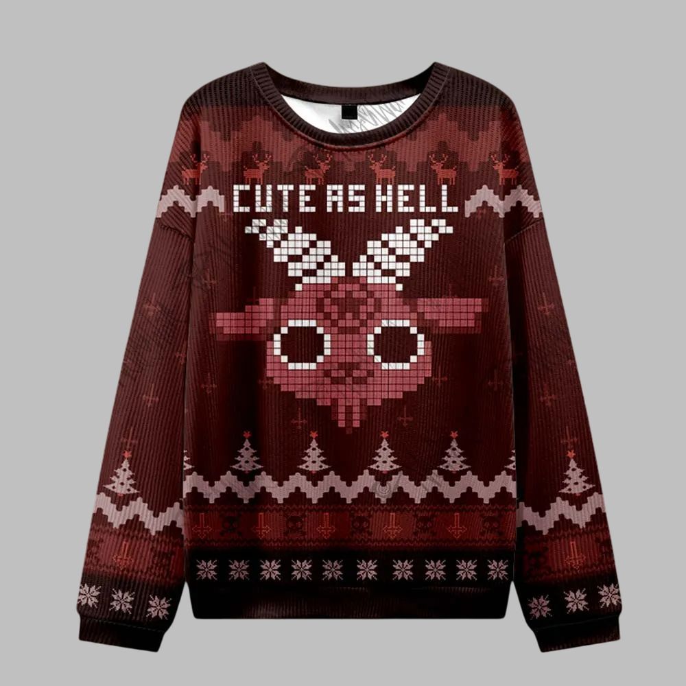 Cute as Hell Ugly Sweater 2025 Christmas - Grishko.com - Image 2