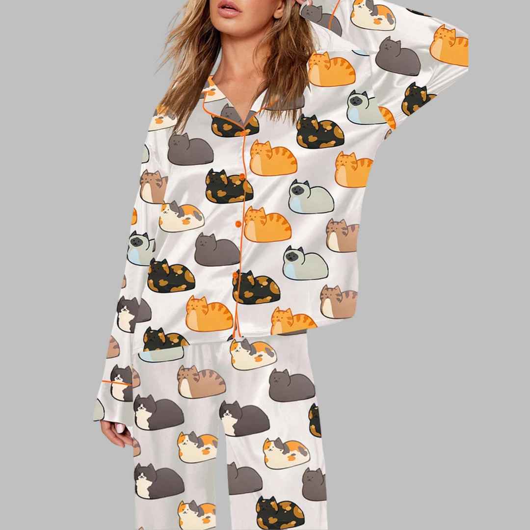 Cute Cat Pajama Set