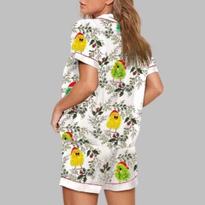 Alternative view of Cute Chick Christmas Art Pajama Set