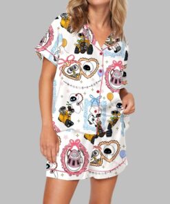 Cute Couple Robot Pajama Set