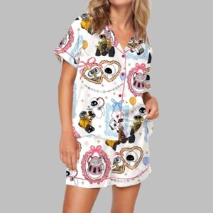 Cute Couple Robot Pajama Set