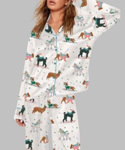Cute Dog Apres Ski Pajama Set