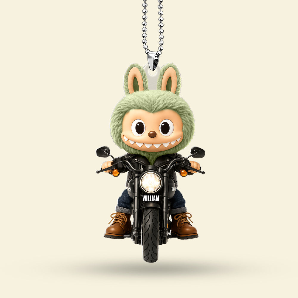 Cute Doll Car Ornament - Personalized Gifts For Motorcycle Lovers 02nati140725 - Image 3