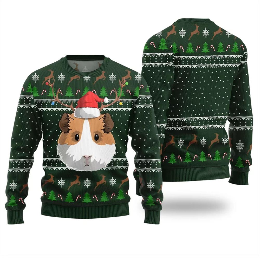 Cute Guinea Pig Ugly Holiday Sweater - Grishko.com