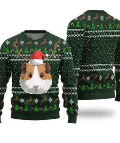 Alternative view of Cute Guinea Pig Ugly Holiday Sweater 