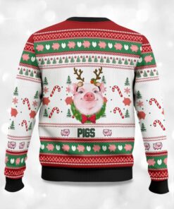 Alternative view of Cute Pig Ugly Christmas Sweater