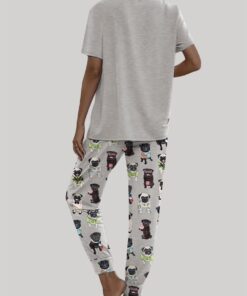 Alternative view of Cute Pug Casual Pajama Set