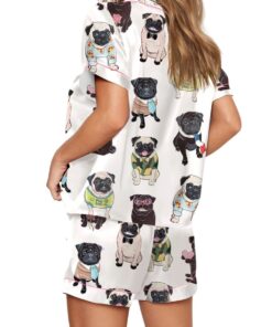 Alternative view of Cute Pug Pajama Set For Women