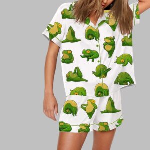 Alternative view of Cute Yoga Frogs Pajama Set