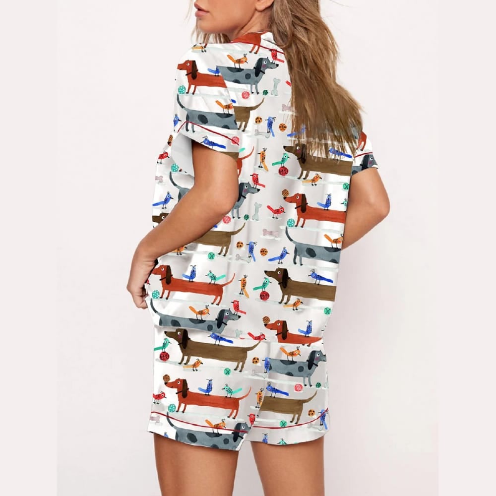 Dachshund And Birds Pajama Set - Image 3