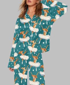 Dachshund Ballet Art Pajama Set