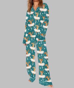 Alternative view of Dachshund Ballet Art Pajama Set