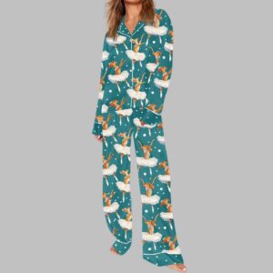 Alternative view of Dachshund Ballet Art Pajama Set