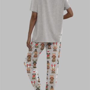 Alternative view of Dachshund Casual Pajama Set For Women