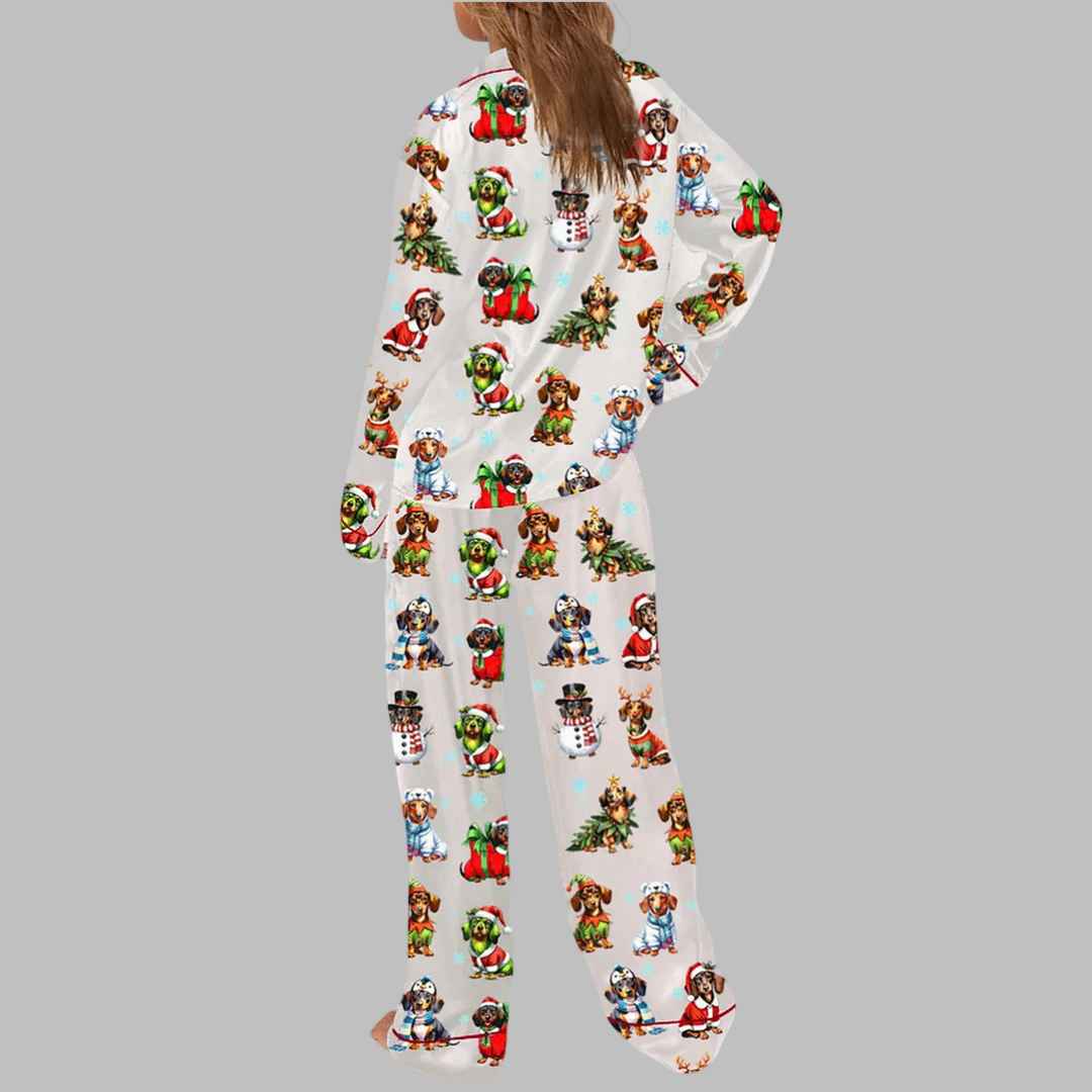 Dachshund Christmas Dog Pajama Set - Image 3