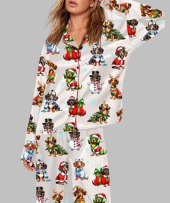 Dachshund Christmas Dog Pajama Set