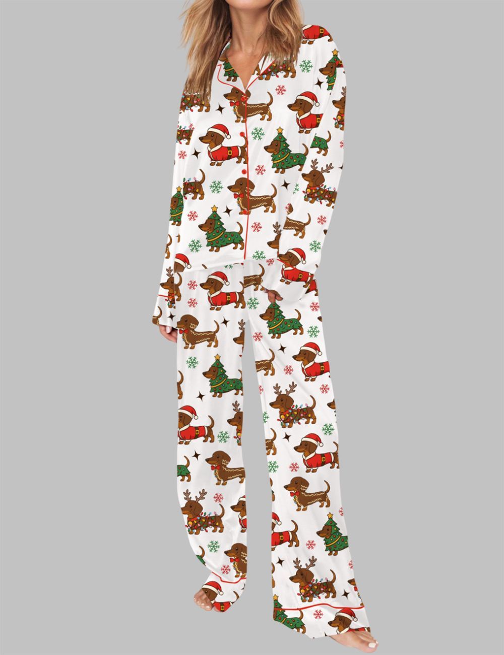 Dachshund Christmas Pajama Set - Image 3