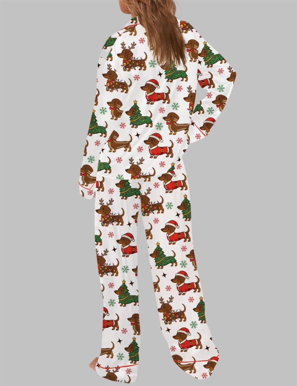 Dachshund Christmas Pajama Set - Image 2