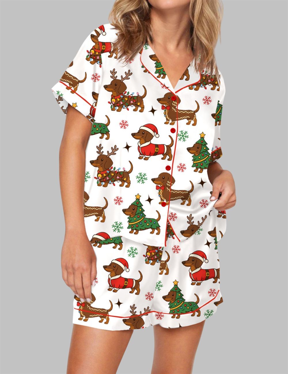 Dachshund Christmas Pajama Set