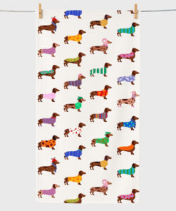 Dachshund Cute Dog Beach Towel