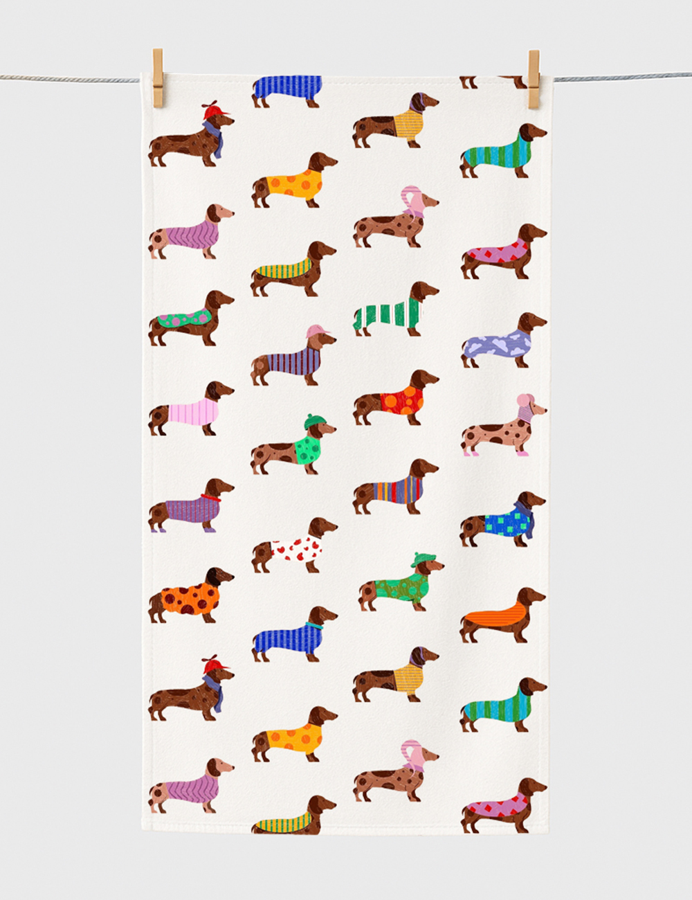 Dachshund Cute Dog Beach Towel