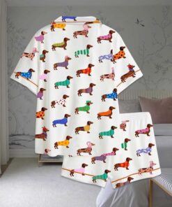 Alternative view of Dachshund Cute Dog Pajama Set