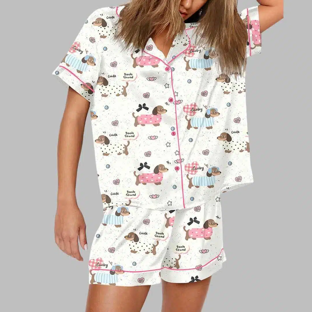Dachshund Cute Dog Pajama Set