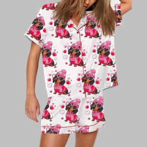 Dachshund Valentine Pajama Set