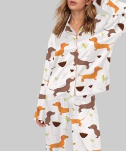 Alternative view of Dachshund Weenies And Tinis Pajama Set For Women