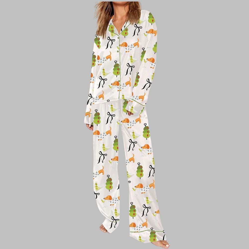 Dachshund Weenies Dirty Martini Pajama Set - Image 2