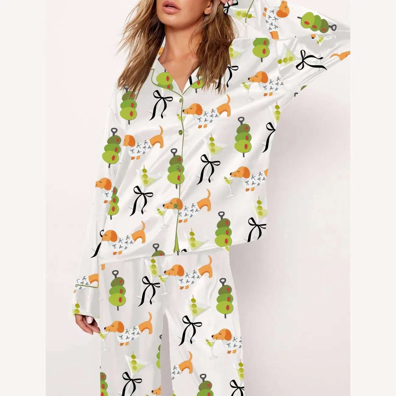 Dachshund Weenies Dirty Martini Pajama Set