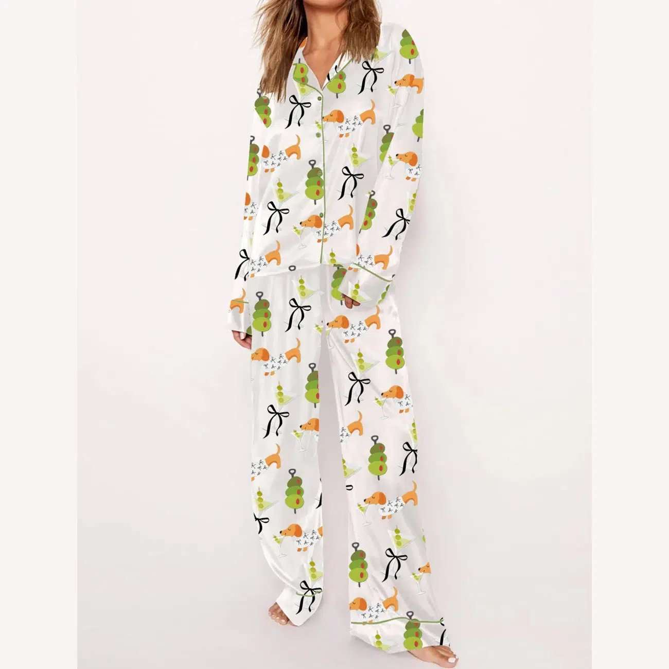 Dachshund Weenies Dirty Martini Pajama Set - Image 2