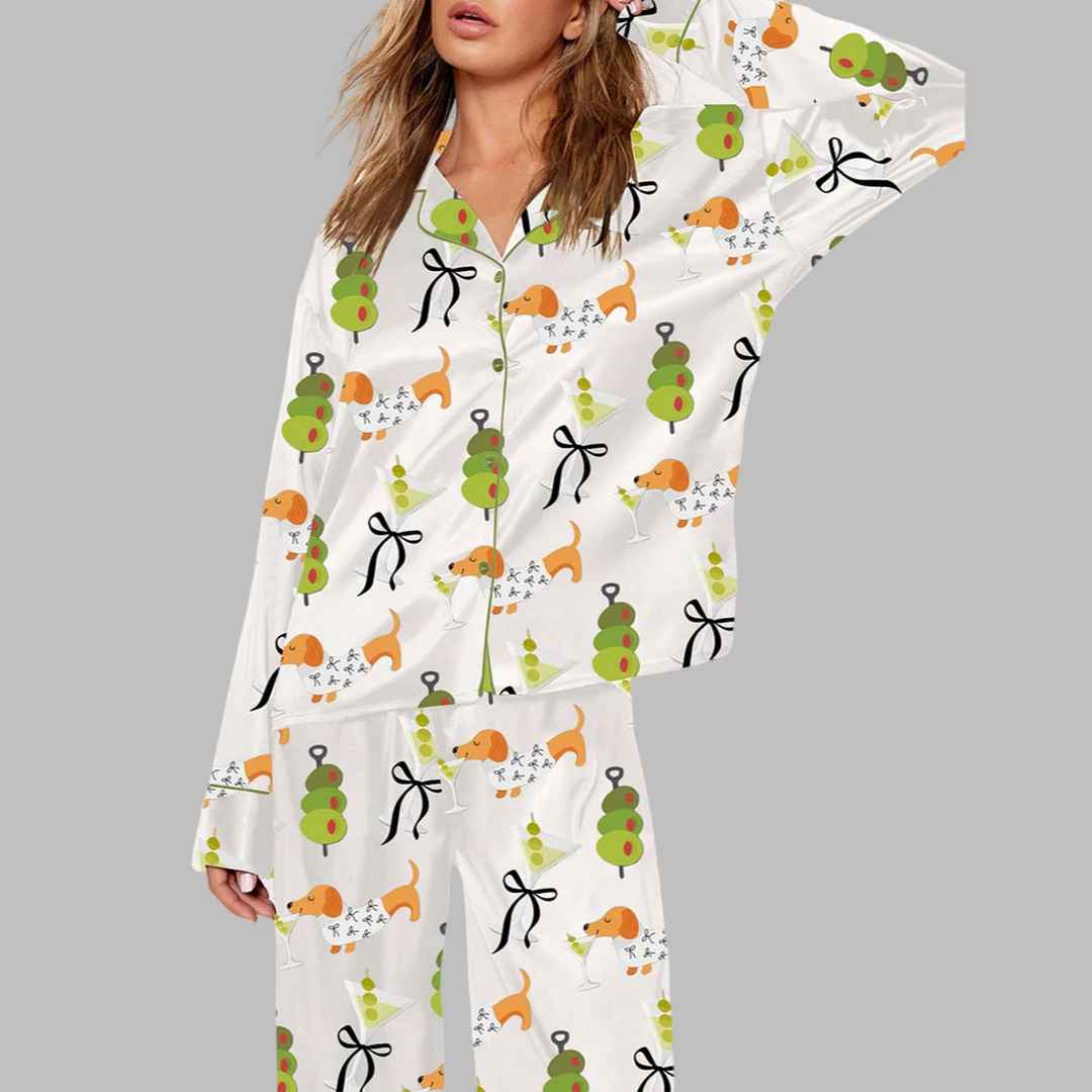 Dachshund Weenies Dirty Martini Pajama Set