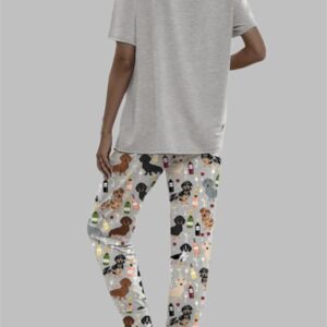 Alternative view of Dachshund Wine Casual Pajama Set For Women