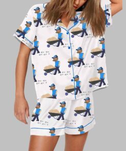 Dan Campbell Detroit Football Print Pajama Set