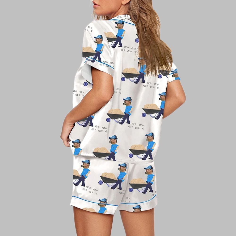 Dan Campbell Lions Football Print Pajama Set - Image 3