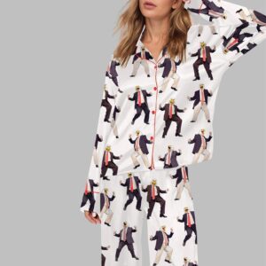 Alternative view of Dancing American Eagle Man Pajama Set For Women