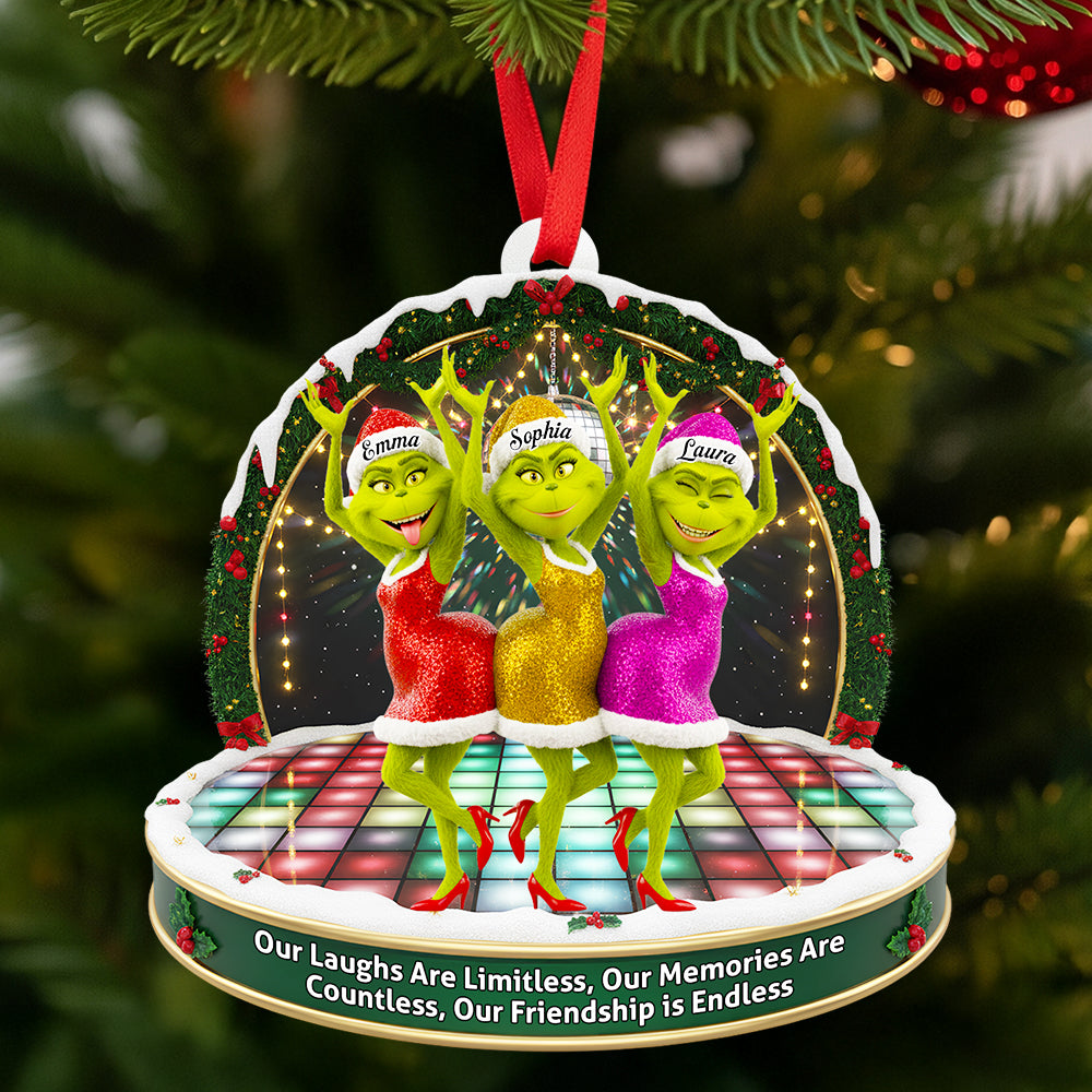 Alternative view of Dancing Besties Christmas Ornament - Personalized Gifts For Friends 03NADT220925