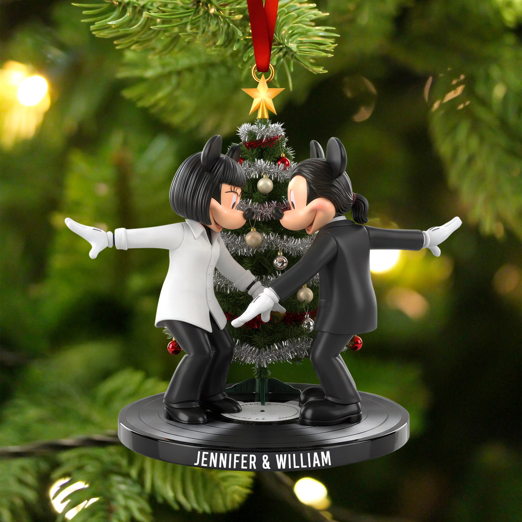 Alternative view of Dancing Couple Ornament - Personalized Gifts For Couple 05naqn291025