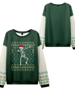Alternative view of Dancing Skeleton Ugly Sweater 2025 Christmas 