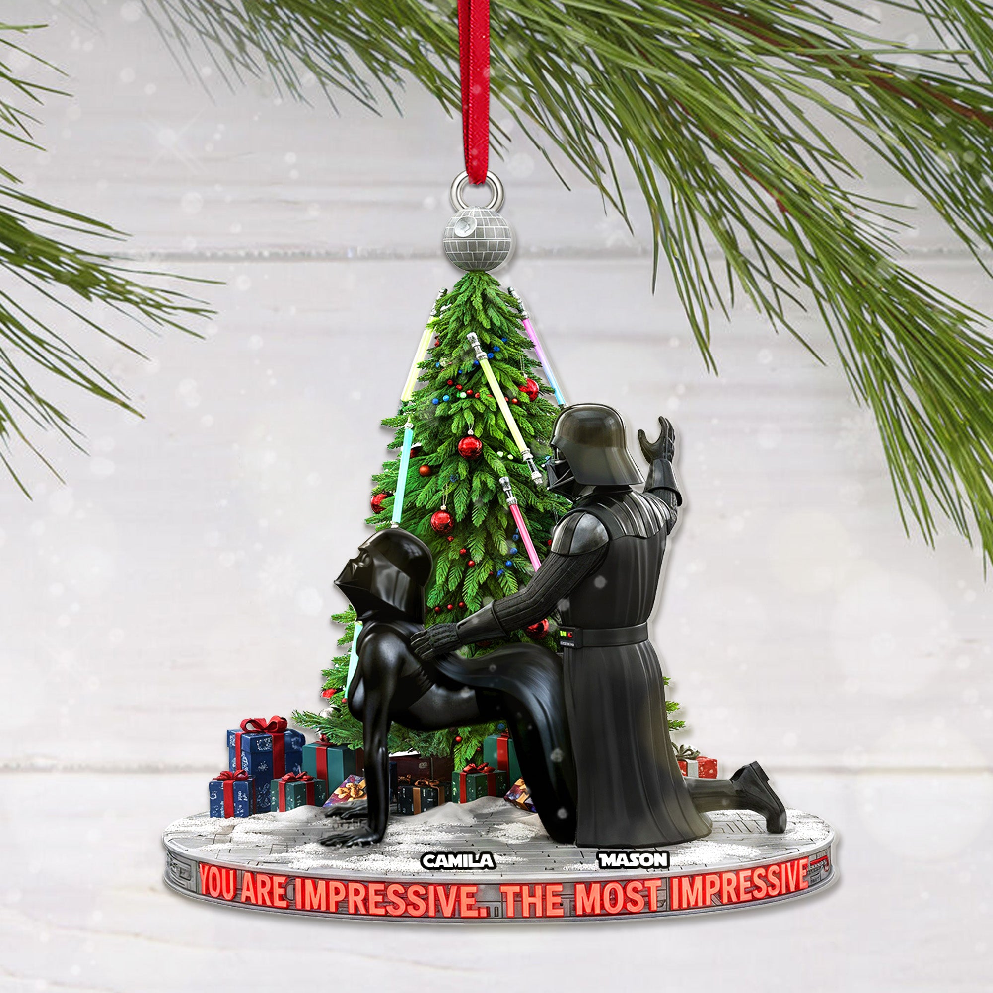 Dark Humor Couple Ornament, Personalized Gifts For Couple 04qhmg011025 - Image 3