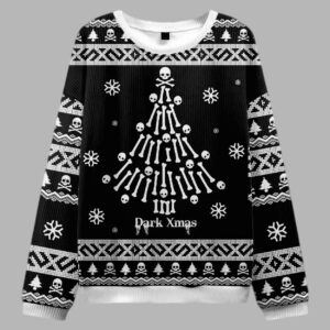 Dark Xmas Ugly Christmas Sweater - gullprint.com