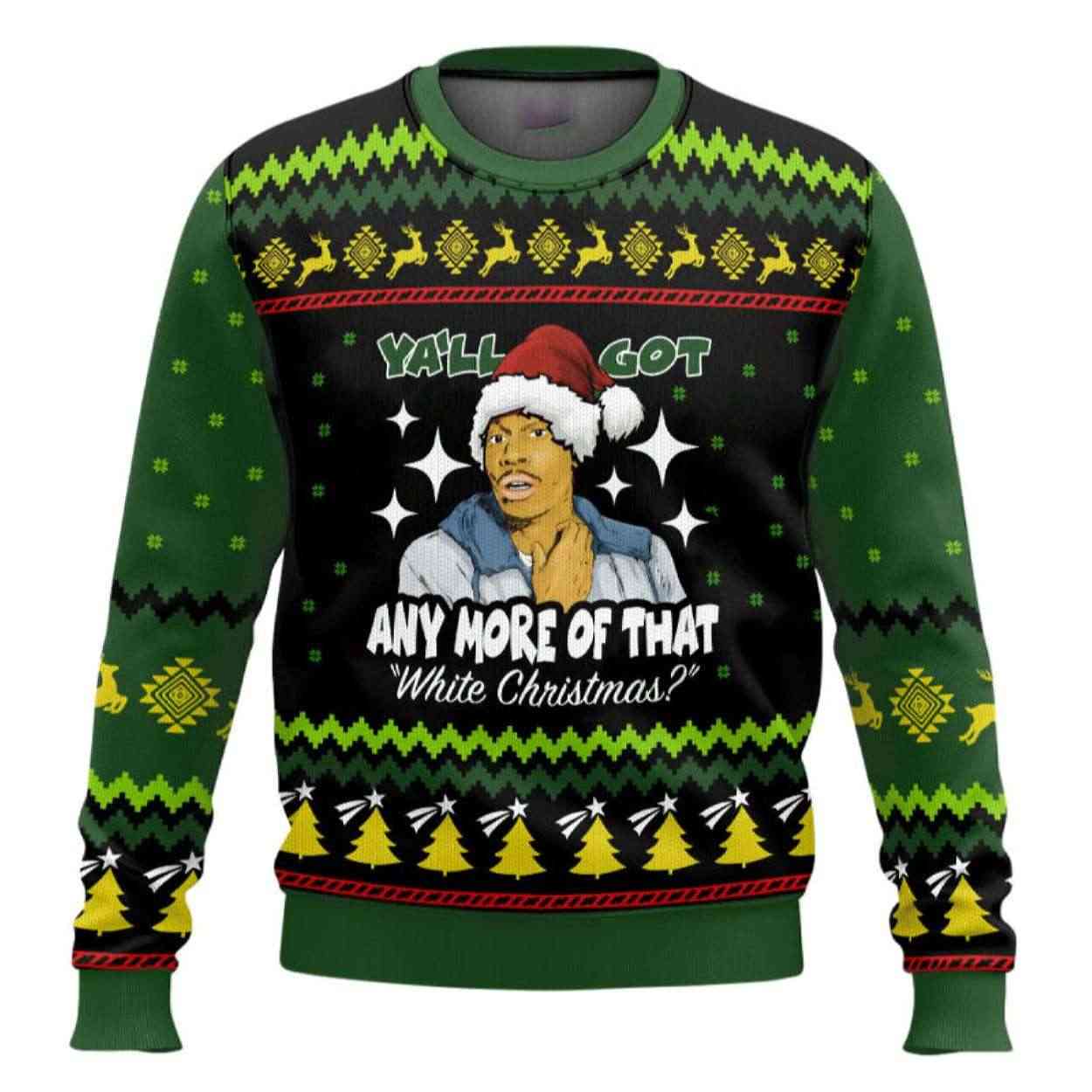 Dave Chappelle White Christmas Ugly Christmas Sweater