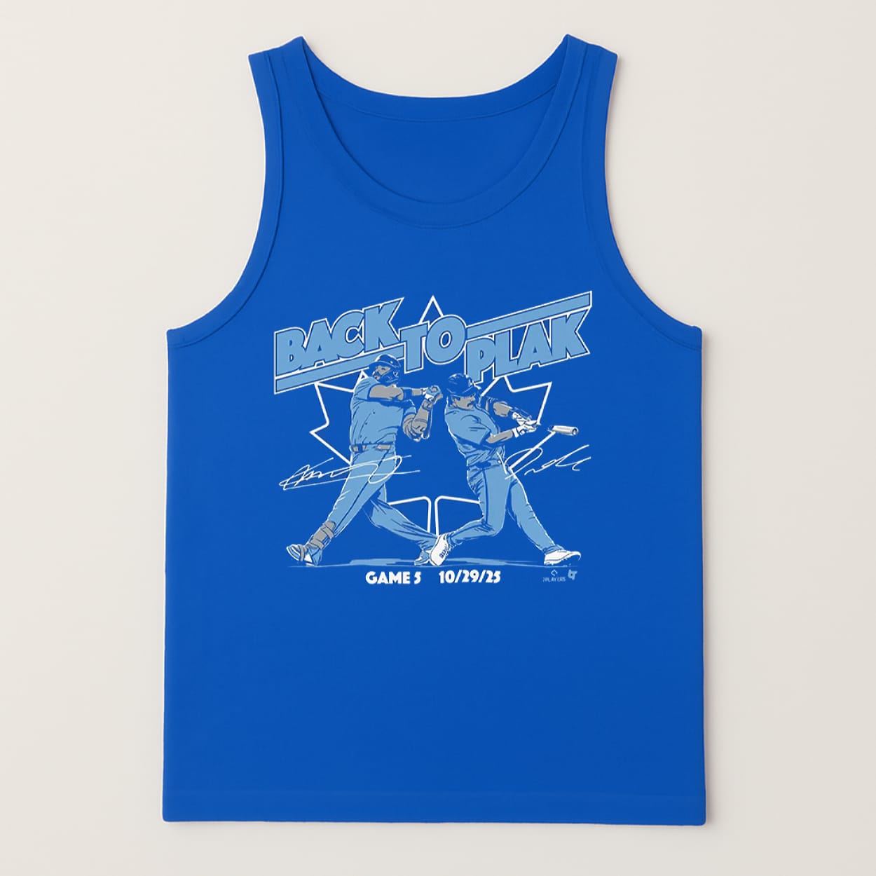 Davis Schneider And Vladimir Guerrero Jr Back To Plak Shirt - Image 3