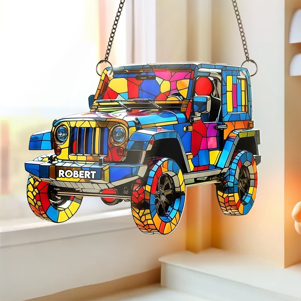 Dazzling Adventure Car Suncatcher - Personalized Gifts For Off-road Lovers 03TGPU080725 - Image 5