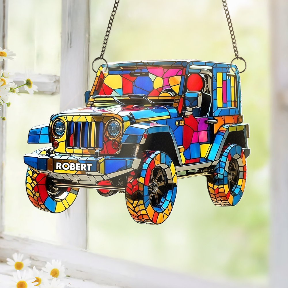 Dazzling Adventure Car Suncatcher - Personalized Gifts For Off-road Lovers 03TGPU080725 - Image 4