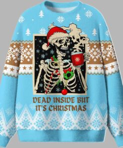 Dead Inside But It's Christmas Ugly Sweater